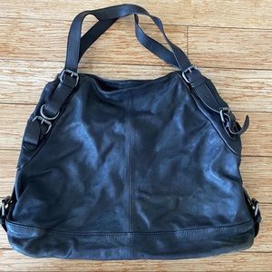 Boden- Dark Grey Leather Bag